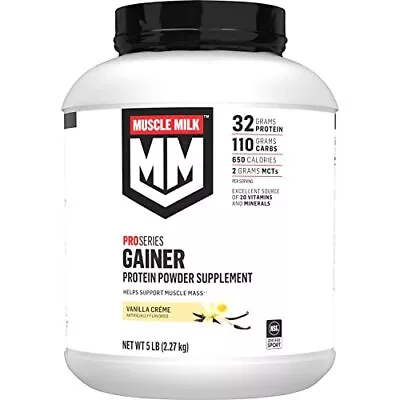 Muscle Milk Gainer Protein Powder Vanilla Creme 32g Protein 5 Pound • $75.98