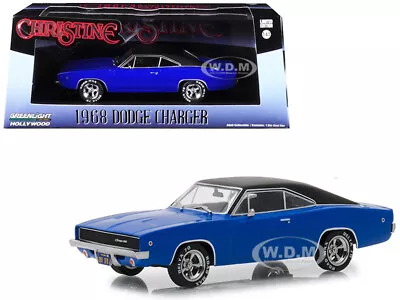 1968 Dodge Charger Blue  Christine  Movie 1/43 Diecast Model Greenlight 86531 • $18.99