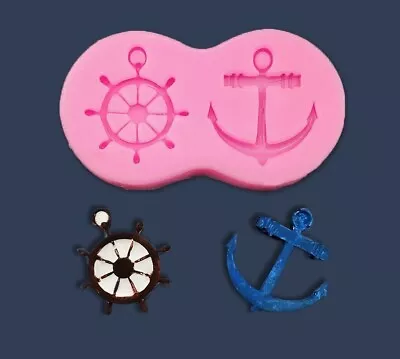 $6.43 • Buy Anchor Boat Helm Silicone Molds Sci-fi Spaceship Chocolate Cake Mold 3d Diy 1pc