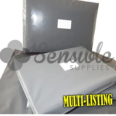 Strong Grey Plastic Postal Postage Mailing Bags Envelopes Peel & Seal All Sizes • £169