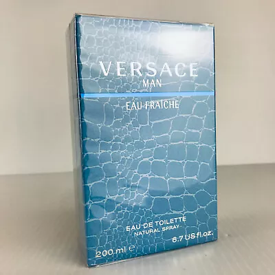 Versace Eau Fraiche Men Cologne Spray 6.7 Oz New In Box • $99.95