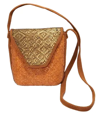 Vintage 1960s Novelli Of Florence Italy By Ennelinea STRAW Shoulder Bag Woven • $25.19