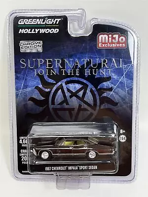Supernatural Join The Hunt 1967 Chevy Impala Chrome Ed 1:64 Greenlight 51222D • $55.30