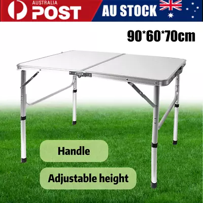 BBQ Camping Table Folding Aluminium Portable Picnic Outdoor Foldable Desk AU • $29.56