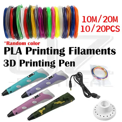 $23.99 • Buy 3D Printing Pen Doodle Drawing Pen Printer+LCD Screen+3 Free Filaments Kid Gift