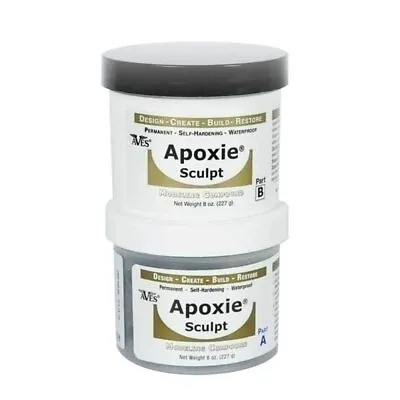 2 Pack Apoxie Sculpt - 2 Part Modeling Compound (A & B) - 1 Pound Natural • $49.46