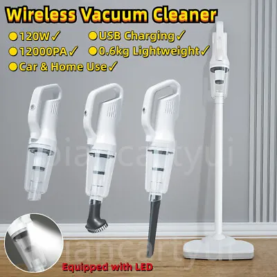 12000PA Handheld Vacuum Cleaner Bagless Cordless Stick Handstick Recharge Vac Au • $50.59