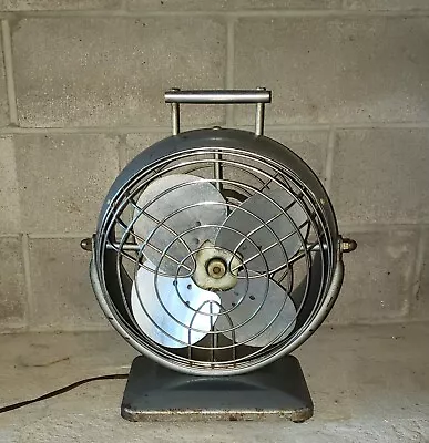 Antique Industrial Cage Floor Fan Tri Motor 3 Speed Marco Ind. Works • $129