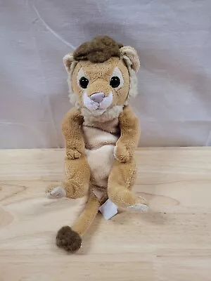 E&J Classic Plush Lion Baby Cub Brown Curled Laying Doll VTG Bean Bag Floppy 11  • $34.99