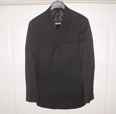 Marc Anthony Black Pinstripe 100% Wool Two Button Suit Separate Jacket 42R • $19.95