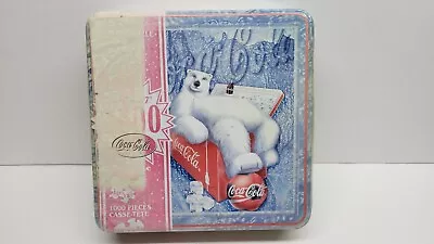 Coca Cola Tin Box Polar Bear Puzzle By AMG 1000 Pieces New Unopened • $27.35