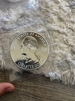 999 5 Oz Silver US Quarter Dollar Silver Coin • $195