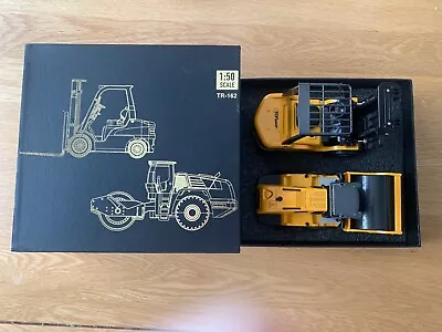 Top Race Diecast Toy Construction Model Set Forklift / Road Roller • £35