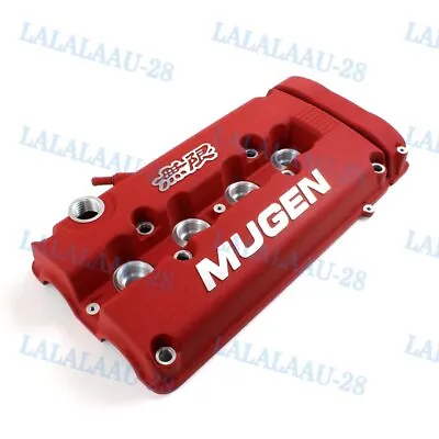 Red MUGEN Style Engine Valve Cover For Honda Civic B16 B17 B18 VTEC B18C DOHC • $105.88