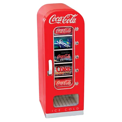 Koolatron Coca-Cola Design Push Button Vending Machine Mini Fridge (Open Box) • $170.69