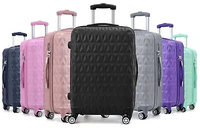 Suitcase Hard Shell Travel Trolley 4 Wheels Hand Small Large Luggage 20/24/28  • £39.99