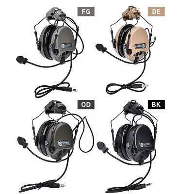 Tactical Active Pickup Noise Reduction Headset For Fast Helmet Headphone Hunting • $78.88