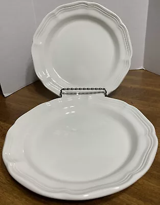 Lot Of 2 Mikasa French Countryside White F-9000 Salad / Luncheon Plates • $18