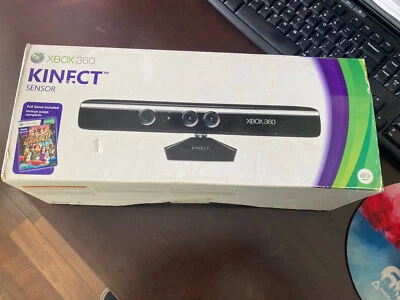 Microsoft Xbox 360 Kinect Motion Sensor Bar With Box Cords & Sealed Game • $27.50