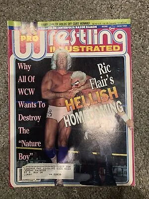 Pro Wrestling Illustrated PWI June 1993 Ric Flair Sting Razor Ramon Poster • $12.50