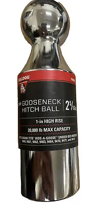 Bulldog Gooseneck Hitch Ball 2 5/16” 1” High Rise 20000lb Max Capacity NEW • $75