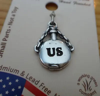 £23.72 • Buy Sterling Silver 3D 17x12mm Civil War Union Soldier Canteen Says US Charm