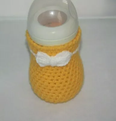 Handmade Crochet Baby Bottle COVER / PERSONALIZED  • £5.49