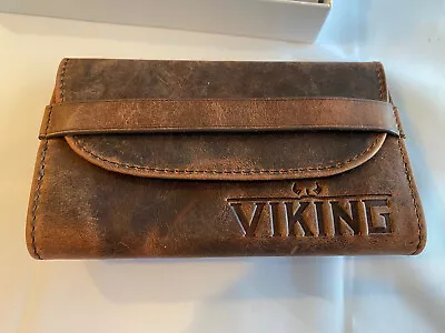 Viking Leather Large Flap Tobacco Pouch Pipe - Brown - New • $24.99