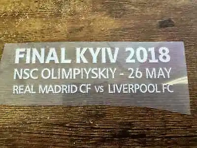 2018 UEFA Champions League Final Jersey Game Info Patch-Liverpool • $16