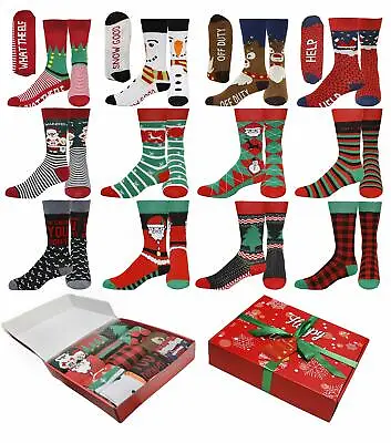 12 Pair Holiday X-Mas Socks 12 Different Designs Christmas Size 9-11 • $24.99