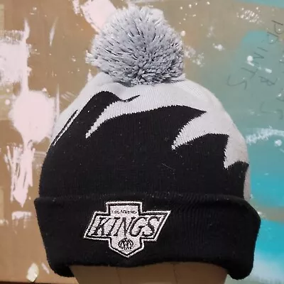 MITCHELL & NESS Los Angeles Kings Sharks Tooth NHL Cuff Knit Winter Beanie Hat • $14.95