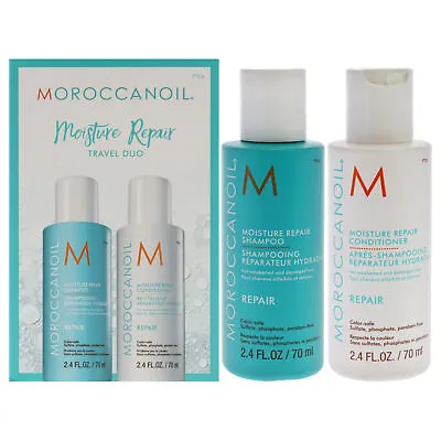 Moroccan Oil Moisture Repair Travel Duo By MoroccanOil For Unisex - 2 Pc Kit Set • $21.73