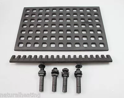 CAST IRON STOVE GRATE - Large UNIVERSAL / ADJUSTABLE Multi Fuel Stove Spare Part • £64.99