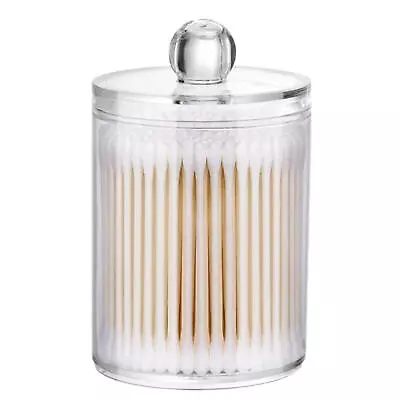 Clear Acrylic Q-tip Makeup Storage Cotton Swab Holder Box Cosmetic Organizer • $13.48