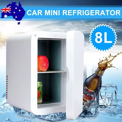 $56.45 • Buy 8L Mini Portable Fridge Car Home Drinks Beer Cooler Bar Freezer Ice Cosmetics