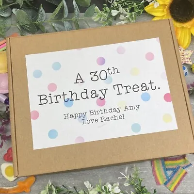 30th Birthday Personalised Sweet Box 30th Birthday Gift For Her Sweet Box • £8.99