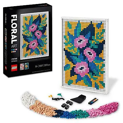 £47.99 • Buy LEGO ART Floral Art 3in1 Flowers Crafts Set, Wall Decor 31207