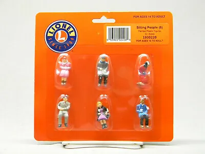 LIONEL SITTING PEOPLE FIGURES 6pk O GAUGE Landscape Scenery Train 1930220 NEW • $24.84