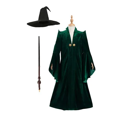 Kids McGonagall Cosplay Costume Outfits Halloween Carnival Suit • $44.18