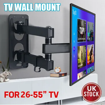 £14.99 • Buy TV Wall Bracket Mount Tilt Swivel For Samsung LG Toshiba 26 32 40 43 50 55 Inch