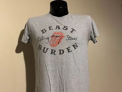 ROLLING STONES Official  Beast Of Burden  Vintage Style Tour Shirt Medium Faded • $14.99
