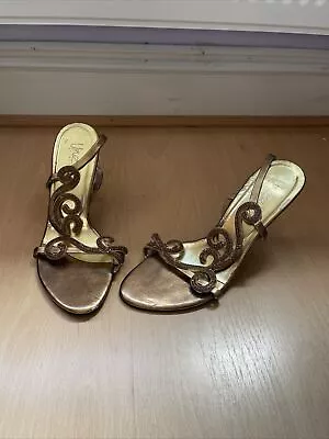 Women’s Gold Sandals Size 4 • £1