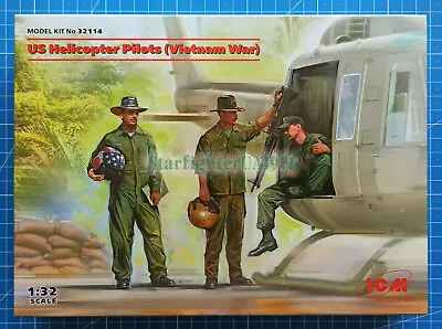 1/32 US Helicopter Pilots (Vietnam War) (ICM 32114) • $13.95