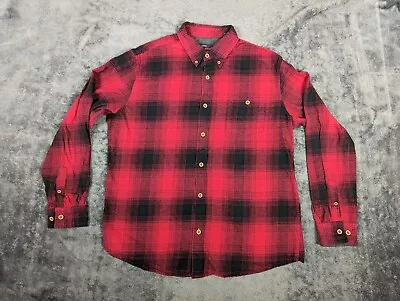 Weatherproof Vintage Shirt Men Extra Large Red Black Plaid Lumberjack LongSleeve • $2