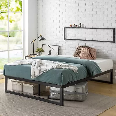 $189 • Buy Zinus Quick Lock QUEEN Smart Bed Base Mattress Metal Frame Foundation Black