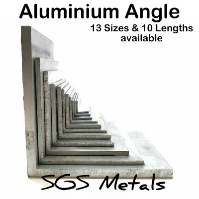 £3.75 • Buy ALUMINIUM Equal L Extruded ANGLE 13 Sizes To Choose From & 10 Popular Lengths