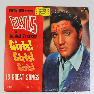 Elvis Presley In Girls Girls Girls Vinyl LP RCA Rockaway Pressing LSP2621 • $14.99