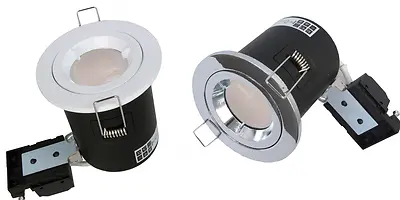 £4.99 • Buy Toki LED Fire Rated Downlight Fitting For Recessed Fixing (White Or Chrome)