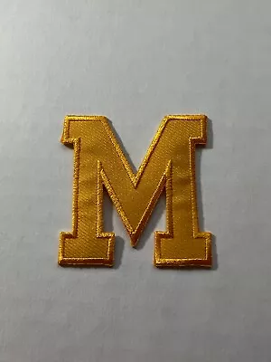 NCAA Michigan Wolverines Iron-On Patch.MINT.Fast Same Day FREE Shipping.  MAIZE • $4.49