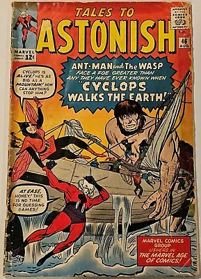 $39.99 • Buy Tales To Astonish #46 Aug 1963 Ant-Man & The Wasp - Complete Lower Grade